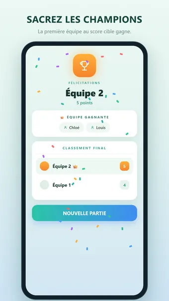 30 Seconds – l’équipe gagnante
