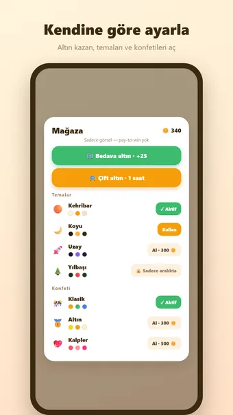 Blok Bulmaca – tema mağazası