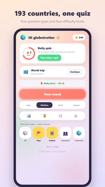 Country Quiz screenshot 1