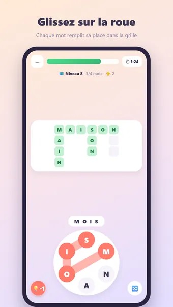 Word Connect – partie en cours