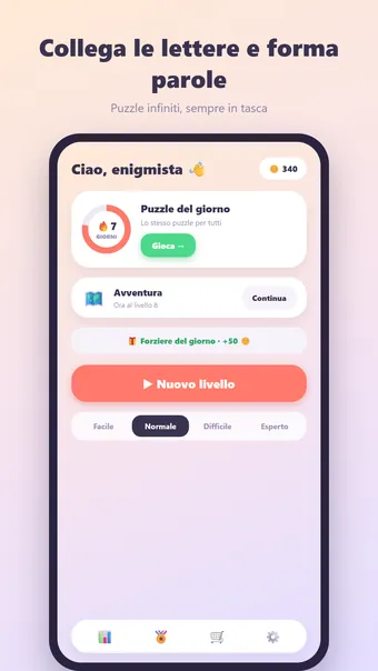 Word Connect – menu principale
