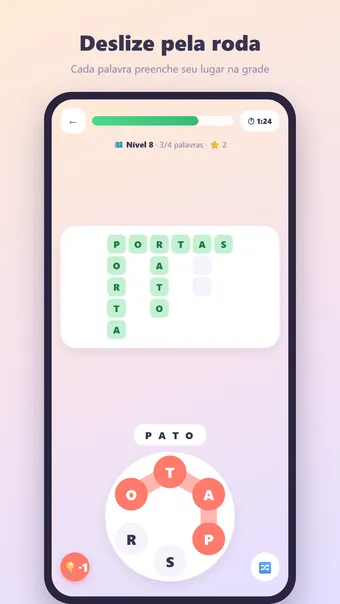 Word Connect – partida em andamento