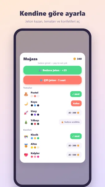 Kelime Avı – tema mağazası